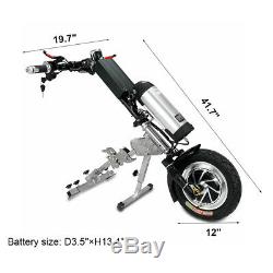36V/350W 10Ah Attachable Electric Handcycle Scooter Handbike Wheelchair NEW