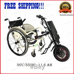 36V/350W 11.6 Ah Attachable Electric Handcycle Scooter Handbike Wheelchair NEW