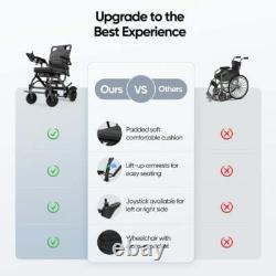 38 lb Foldable Electric Wheelchairs Intelligent Lightweight For Airline Seniors