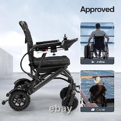 38LB Foldable Electric Wheelchair Intelligent Lightweight Wheelchair For Airline