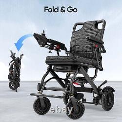 38LB Foldable Electric Wheelchair Intelligent Lightweight Wheelchair For Airline