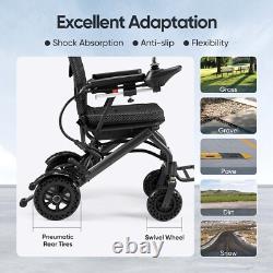 38lb Foldable Electric Wheelchair Intelligent Lightweight All Terrain Airline