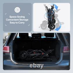 38lbs Foldable Electric Wheelchairs Intelligent Lightweight For Airline Seniors