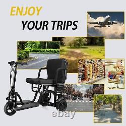 3Wheel Ultralight Foldable Storage Electric Mobility Scooter 300W Range 15 Miles