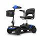 4 Folding Wheel Wheelchair Mobility Scooter Electric Powered Travel Elder 4.9mph