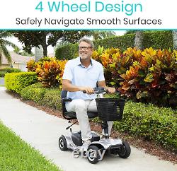 4-Wheel Adult Electric Mobility Scooter Mobile Wheelchair Heavy Duty Long Range