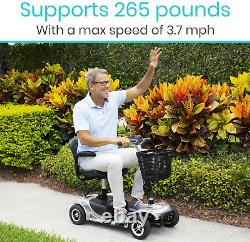 4-Wheel Adult Electric Mobility Scooter Mobile Wheelchair Heavy Duty Long Range