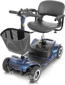 4-Wheel Electric Powered Wheelchair, Mobility Scooter, Compact Heavy Duty