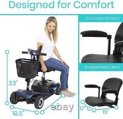 4 Wheel Electric Powered Wheelchair, Mobility Scooter, Compact Heavy Duty