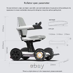 4 Wheel Electric Wheelchair Seniors Mobility Scooter 20Ah Range of 15.5 miles US