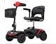 4-wheel Foldable Mobility Scooter/ Electric Wheelchair Device (red)