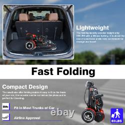 4 Wheel Foldable Mobility Scooter for Seniors & Adults 30 Miles Range 330 LBS US