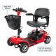 4 Wheel Folding Mobility Scooter Power Wheel Chairs Electric Device Adult Travel