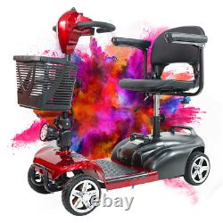 4 Wheel Folding Mobility Scooter Power Wheel Chairs Electric Long Range Portable