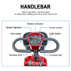 4 Wheel Folding Mobility Scooter Power Wheel Chairs Electric Long Range Portable
