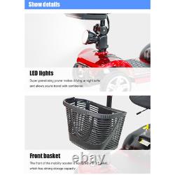 4 Wheel Folding Mobility Scooter Power Wheel Chairs Electric Long Range Portable