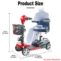 4 Wheel Folding Mobility Scooter Power Wheel Chairs Electric Long Range Portable