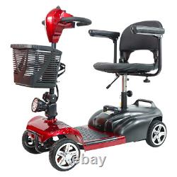 4 Wheel Folding Mobility Scooter Power Wheel Chairs Electric Long Range Portable