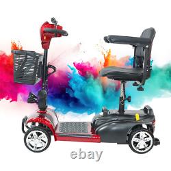 4 Wheel Folding Mobility Scooter Power Wheel Chairs Electric Long Range Portable