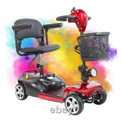 4 Wheel Folding Mobility Scooter Power Wheel Chairs Electric Long Range Portable