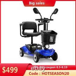 4 Wheel Folding Mobility Scooter Power Wheelchairs Electric Wheelchairs Travel