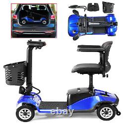 4 Wheel Folding Mobility Scooter Power Wheelchairs Electric Wheelchairs Travel