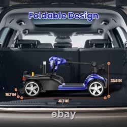 4 Wheel Folding Mobility Scooter for Seniors Electric Wheelchair WithLED Headlight 4 Wheel Folding Mobility Scooter for Seniors Electric Wheelchair WithLED Headlight