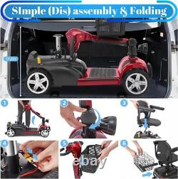 4 Wheel Folding Mobility Scooter for the Seniors Electric Wheelchair WithHeadlight