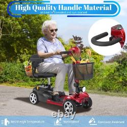 4 Wheel Folding Mobility Scooter for the Seniors Electric Wheelchair WithHeadlight