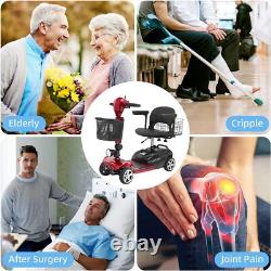 4 Wheel Folding Mobility Scooter for the Seniors Electric Wheelchair WithHeadlight