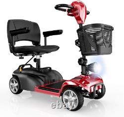4 Wheel Folding Mobility Scooter for the Seniors Electric Wheelchair WithHeadlight