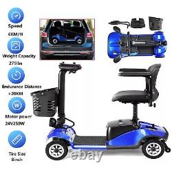 4 Wheel Mobility Electric Folding Power Scooter for Seniors Travel Wheelchair