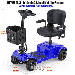 4 Wheel Mobility Power Scooter Electric Folding for Seniors Travel Wheelchair US