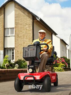 4 Wheel Mobility Scooter, Electric Power Mobile Scooters for Seniors Adult Blue