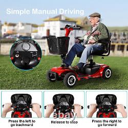 4 Wheel Mobility Scooter, Electric Power Mobile Wheelchair for Adults, Elderly