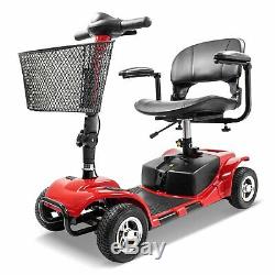 4 Wheel Mobility Scooter Electric Power Mobile Wheelchair for Seniors Adult RED