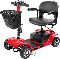 4 Wheel Mobility Scooter, Electric Power Mobile Wheelchair for Seniors Adult wit