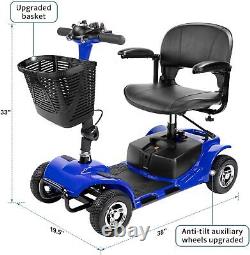 4 Wheel Mobility Scooter, Electric Power Mobile Wheelchair for Seniors Adult wit
