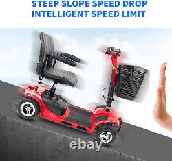 4 Wheel Mobility Scooter, Electric Power Mobile Wheelchair for Seniors Adult wit