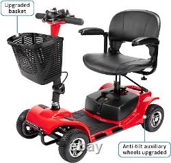 4 Wheel Mobility Scooter, Electric Power Mobile Wheelchair for Seniors Adult wit