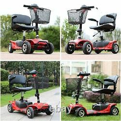 4-Wheel Mobility Scooter Electric Powered Mobile Wheelchair Device for Adults