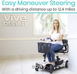 4 Wheel Mobility Scooter Electric Powered Wheelchair 5-year limited guarantee Mo