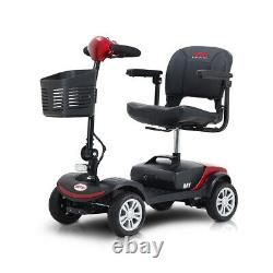 4 Wheel Mobility Scooter Electric Powered Wheelchair Device for Travel 8KM/H