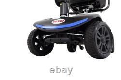 4 Wheel Mobility Scooter Electric Wheelchair Travel Compact Scooter Blue/Red