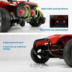 4 Wheel Mobility Scooter Folding Electric Powered Wheelchair Device for Adults R