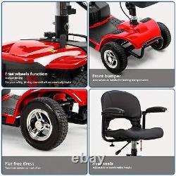 4 Wheel Mobility Scooter Power Folding Travel Electric Wheelchairs Scooters New