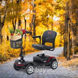 4-Wheel Mobility Scooter Power Wheel Chair Electric Device Compact Adult Travel