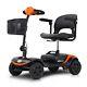 4-wheel Mobility Scooter Power Wheel Chair Electric Device Compact For Travel Us