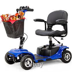 4 Wheel Mobility Scooter Power Wheelchair Folding Electric Scooters Adult Gift