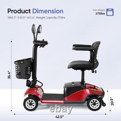 4 Wheel Mobility Scooter Power Wheelchair for Adult Senior Slop Protection